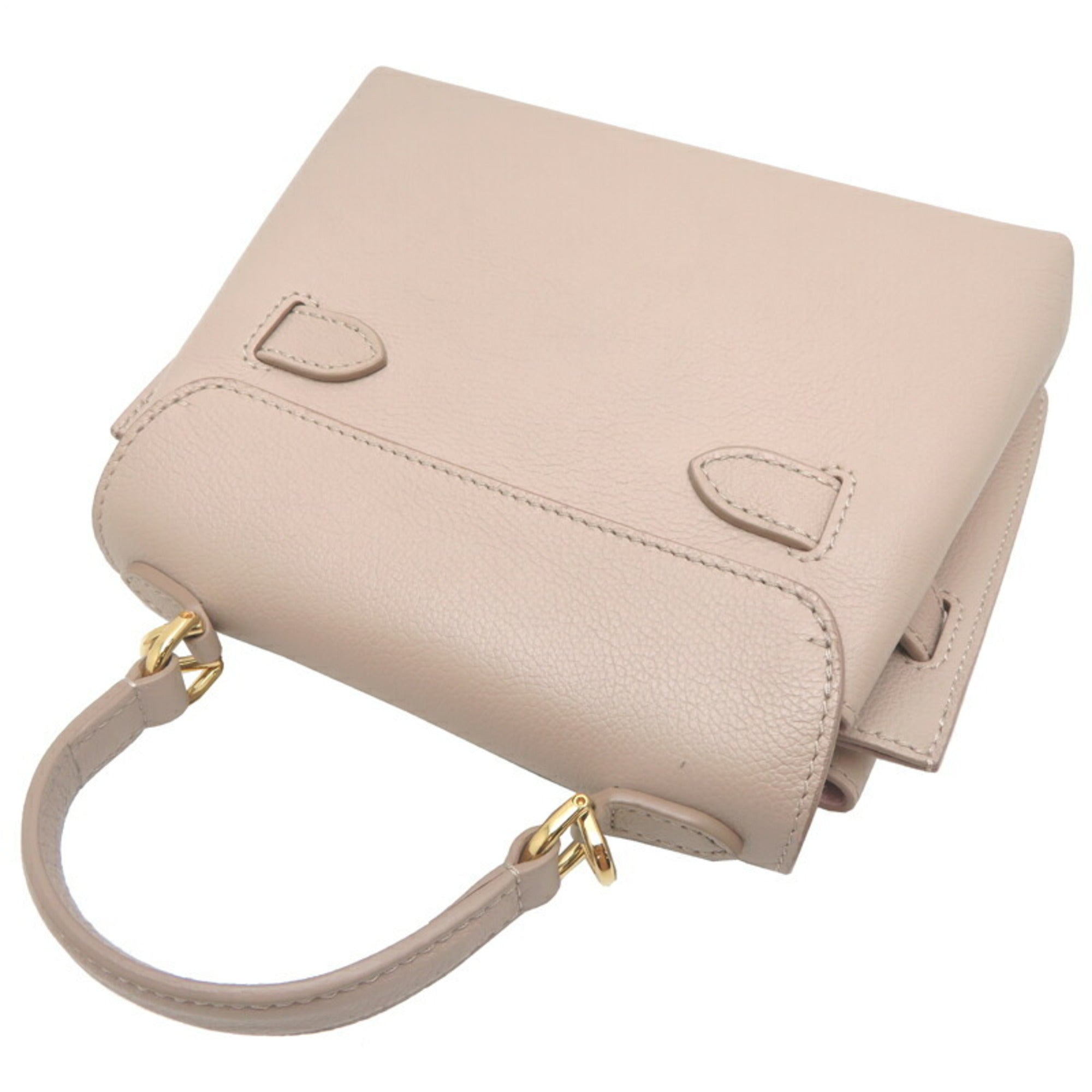 Louis Vuitton Galle Grayish Leather Handbag (Pre-Owned)