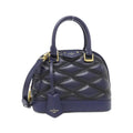 Louis Vuitton Navy Leather Handbag (Pre-Owned)