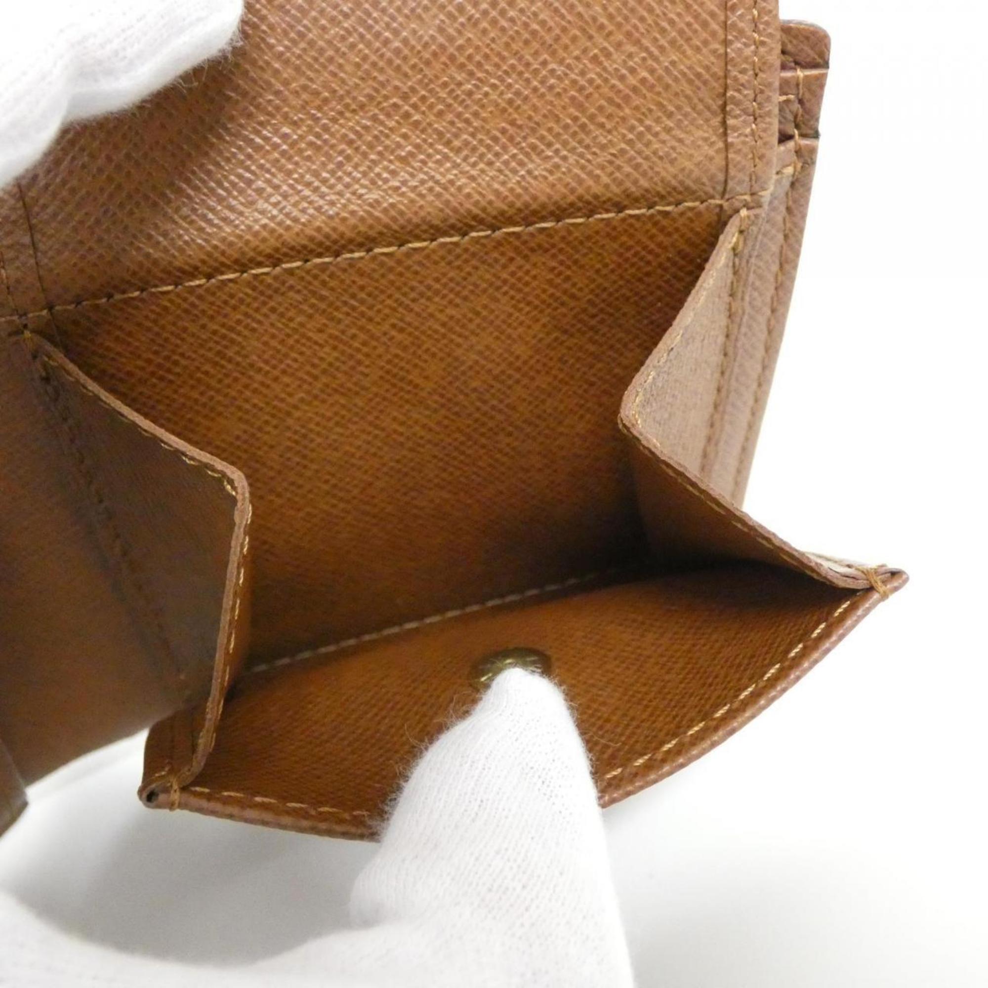 Louis Vuitton Marron Coated Canvas Wallet (Bi-Fold) (Pre-Owned)