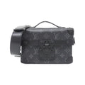Louis Vuitton Black Coated Canvas Shoulder Bag (Pre-Owned)