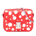 Louis Vuitton Yayoi Kusama Red Color White Leather Handbag Shoulder Bag (Pre-Owned)