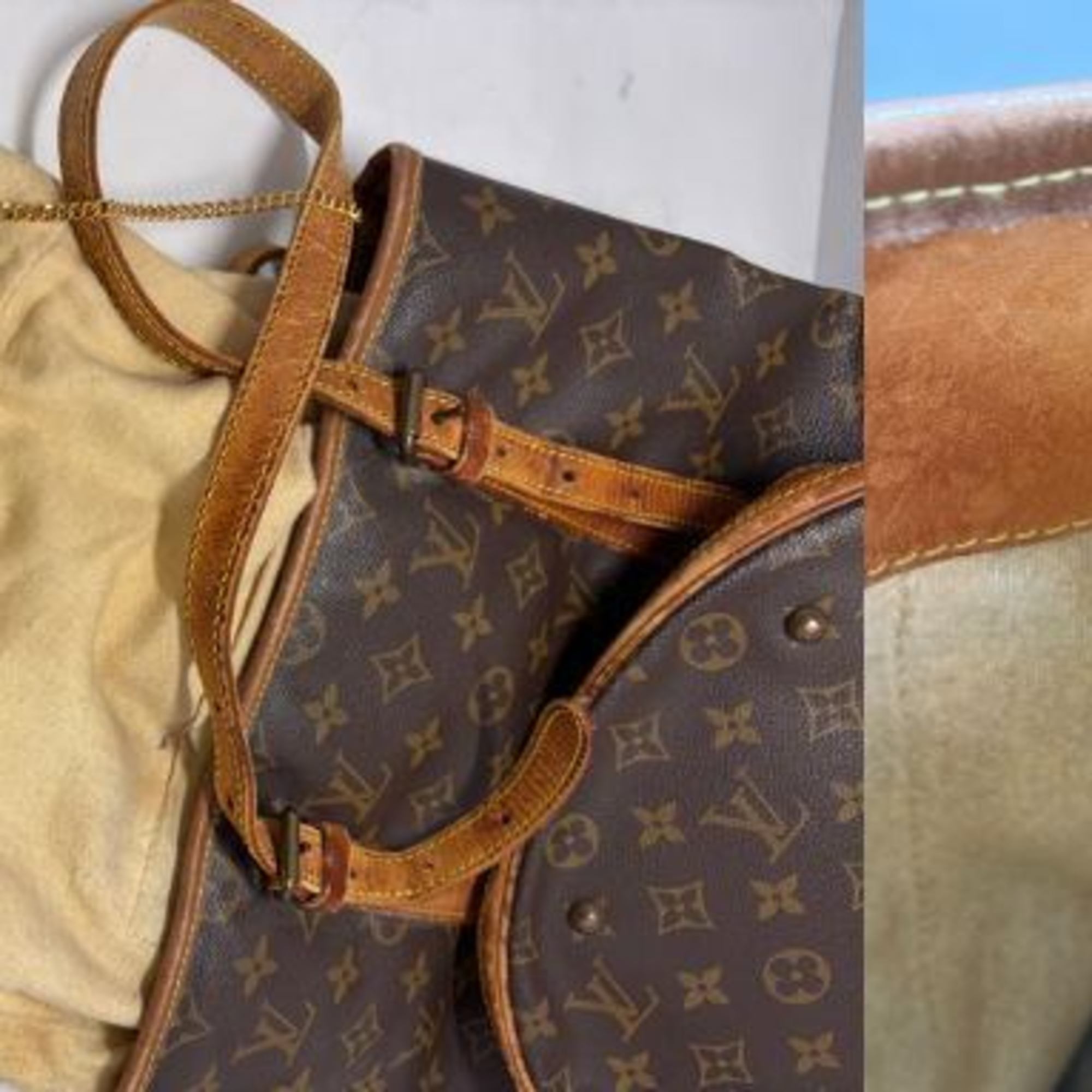 Louis Vuitton Brown Pvc Leather Shoulder Bag (Pre-Owned)