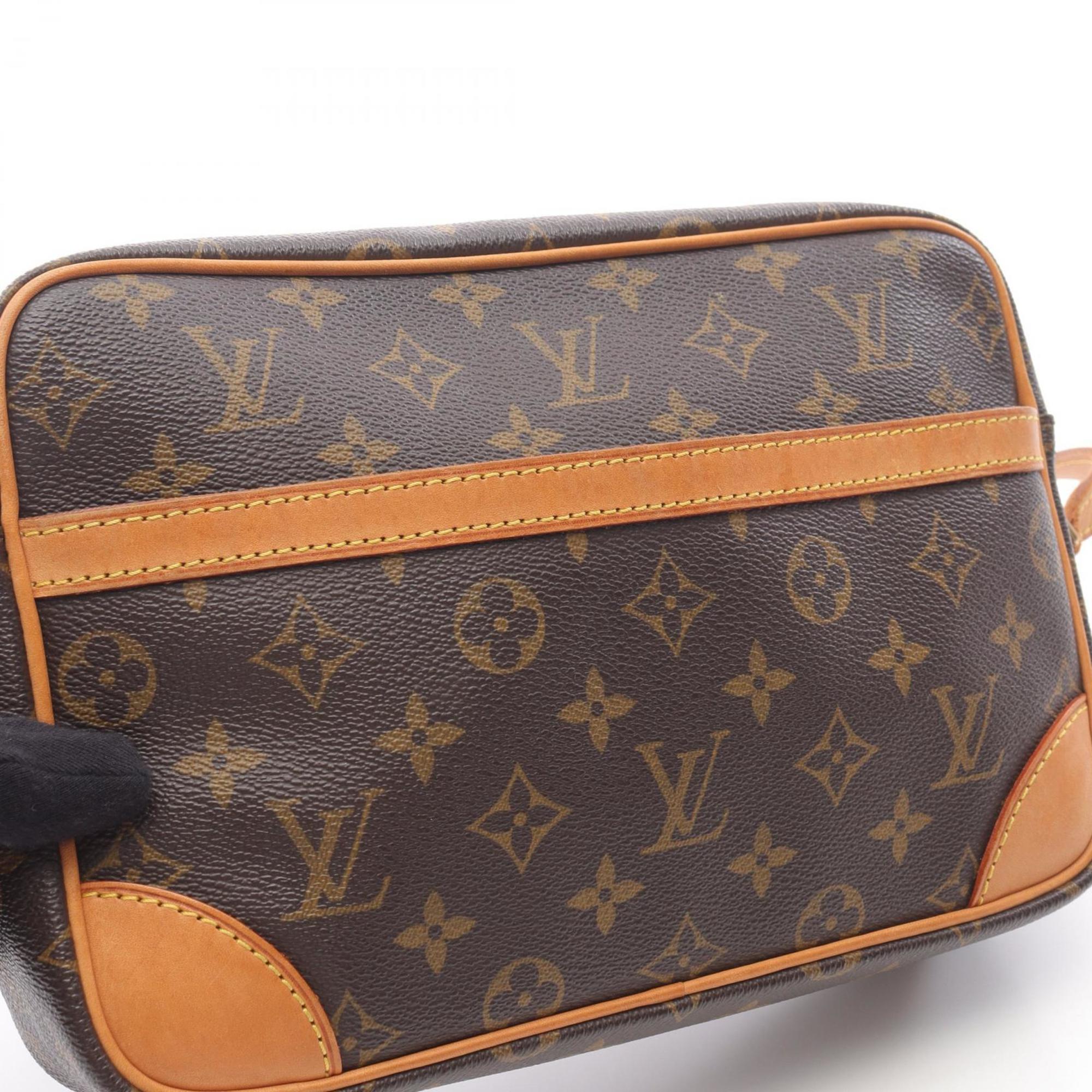 Louis Vuitton Brown Coated Canvas Pvc Leather Shoulder Bag (Pre-Owned)