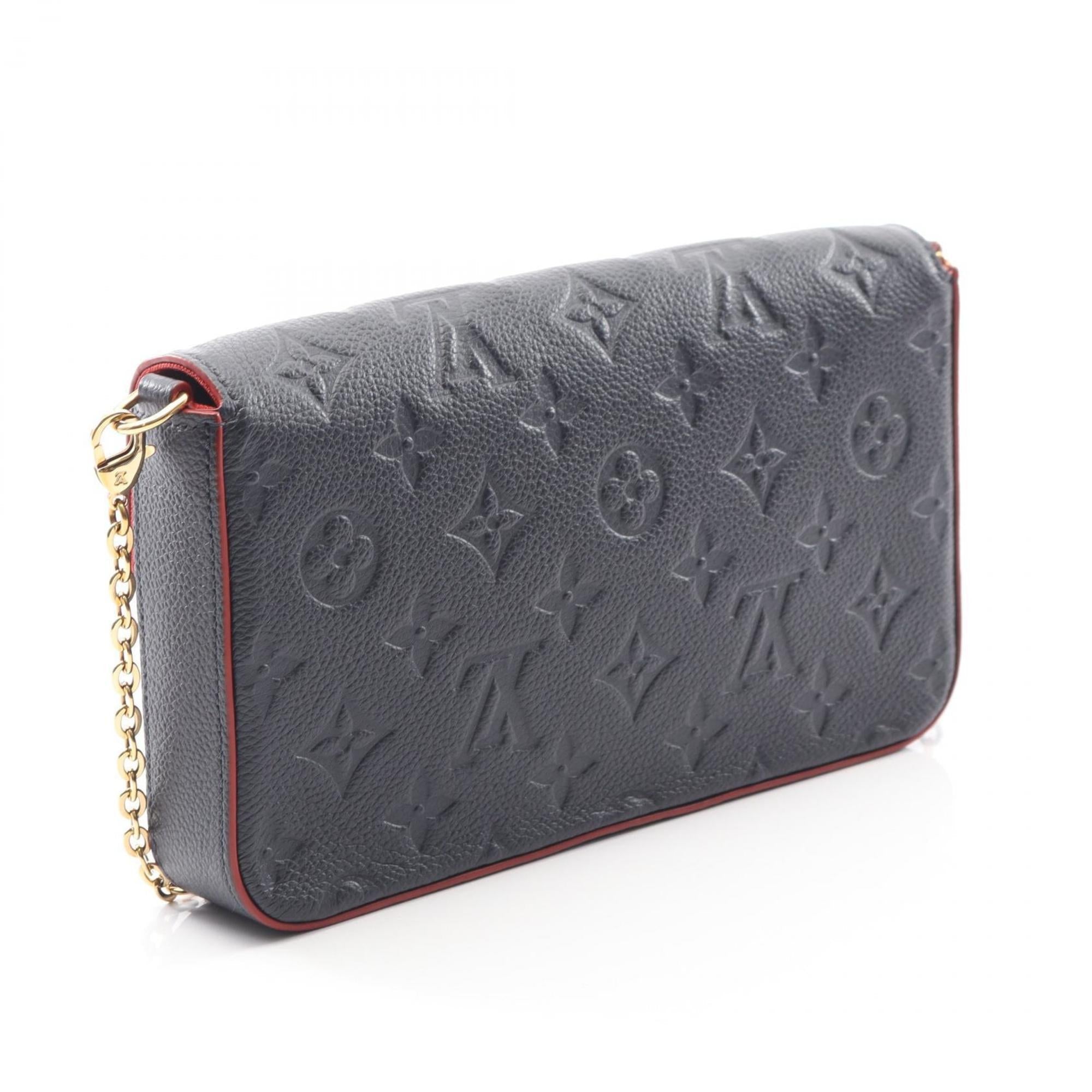 Louis Vuitton Marine Rouge Navy Red Color Monogram Empreinte Pochette Shoulder Bag (Pre-Owned)