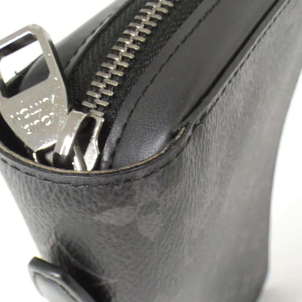 Louis Vuitton Black Coated Canvas Long Wallet (Bi-Fold) (Pre-Owned)