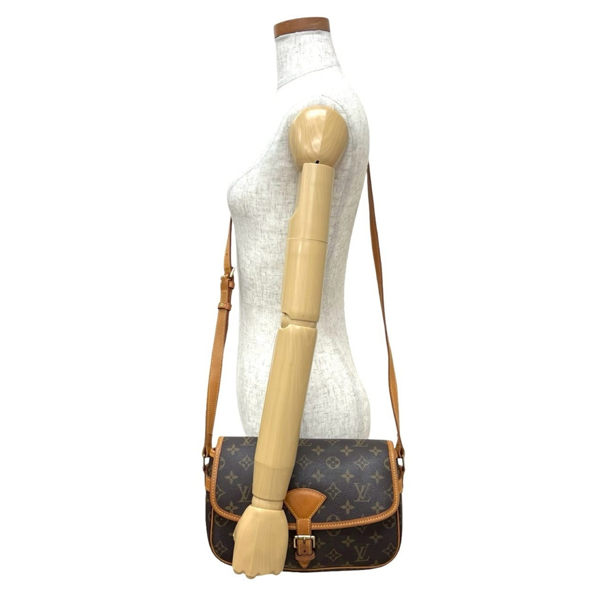Louis Vuitton Brown Leather Pvc Pochette Shoulder Bag (Pre-Owned)