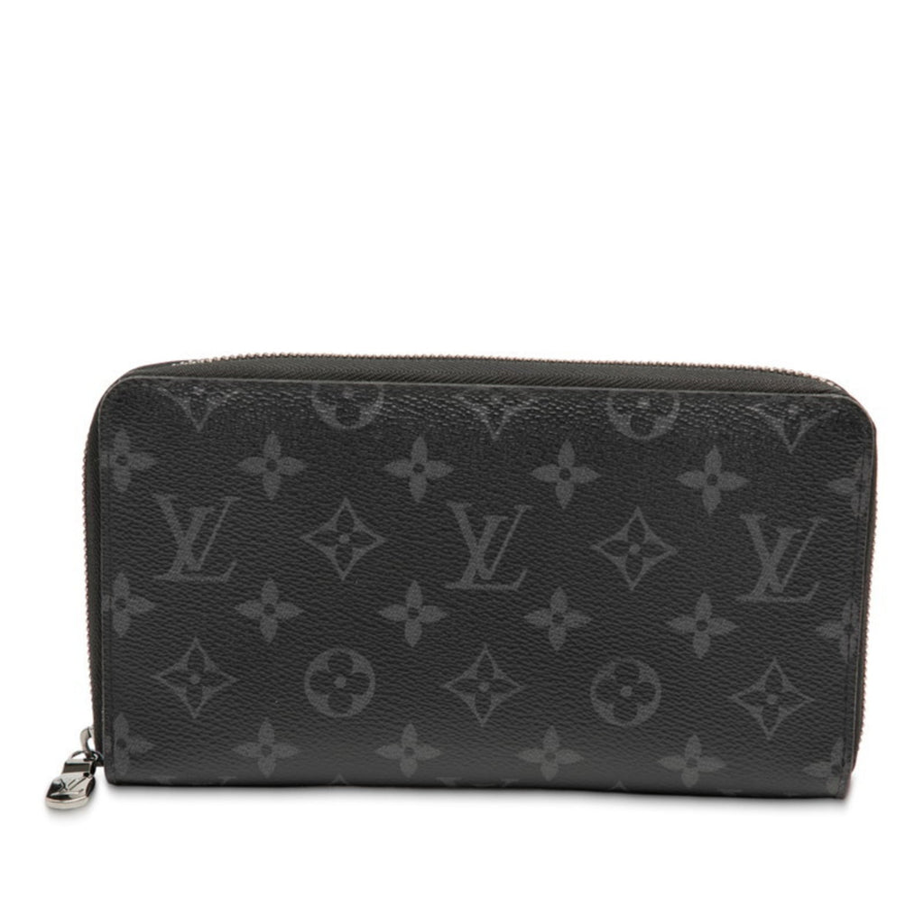 Louis Vuitton Black Pvc Leather Long Wallet (Bi-Fold) (Pre-Owned)