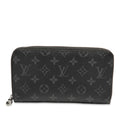 Louis Vuitton Black Pvc Leather Long Wallet (Bi-Fold) (Pre-Owned)