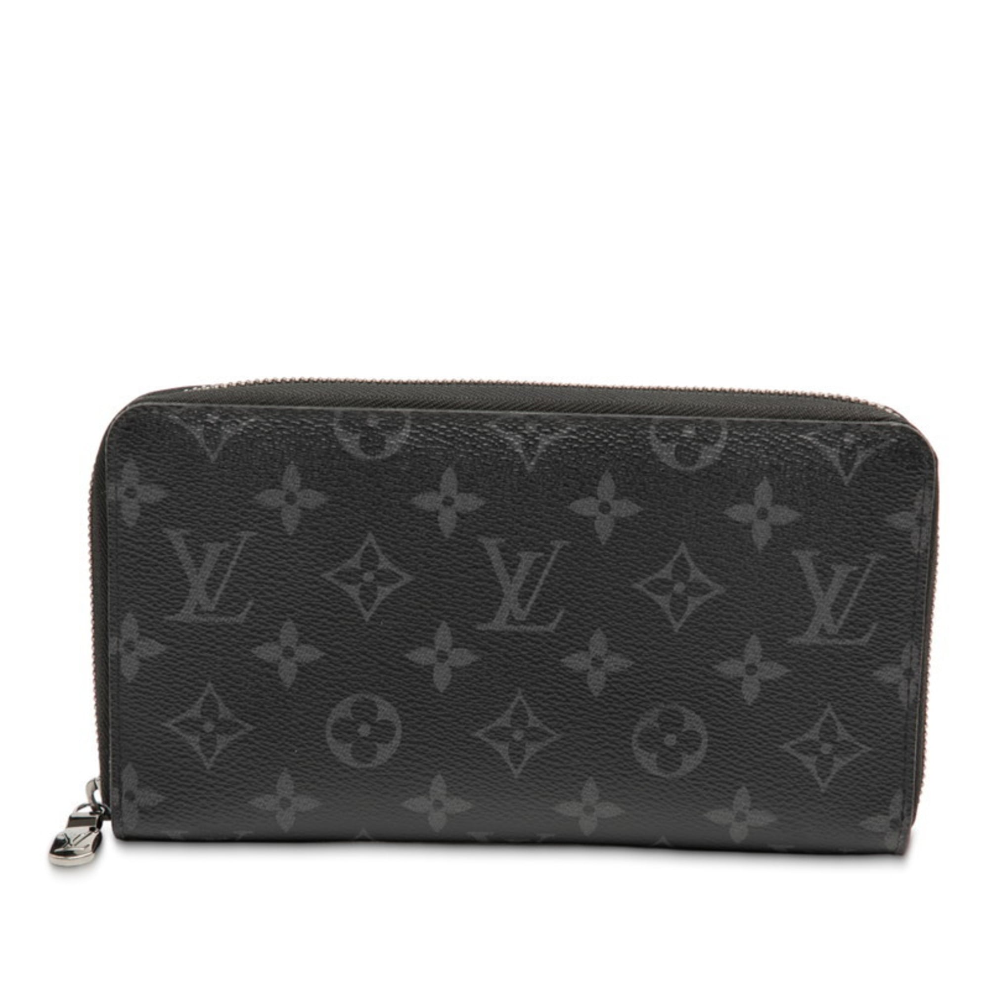 Louis Vuitton Black Pvc Leather Long Wallet (Bi-Fold) (Pre-Owned)