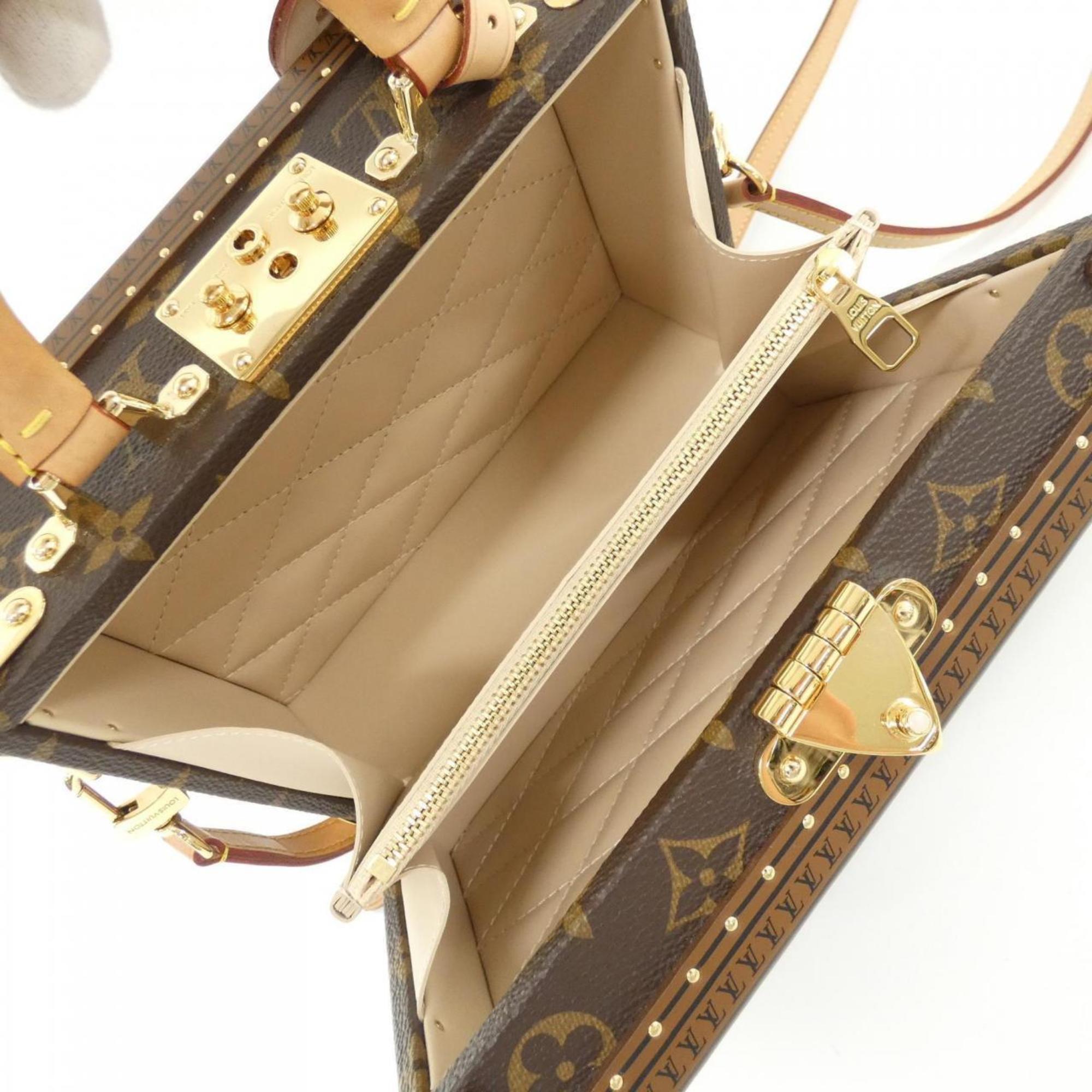Louis Vuitton Marron Coated Canvas Handbag (Pre-Owned)