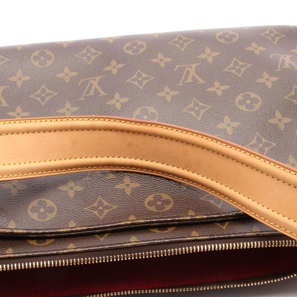 Louis Vuitton Monogram Brown Coated Canvas Leather Shoulder Bag (Pre-Owned)