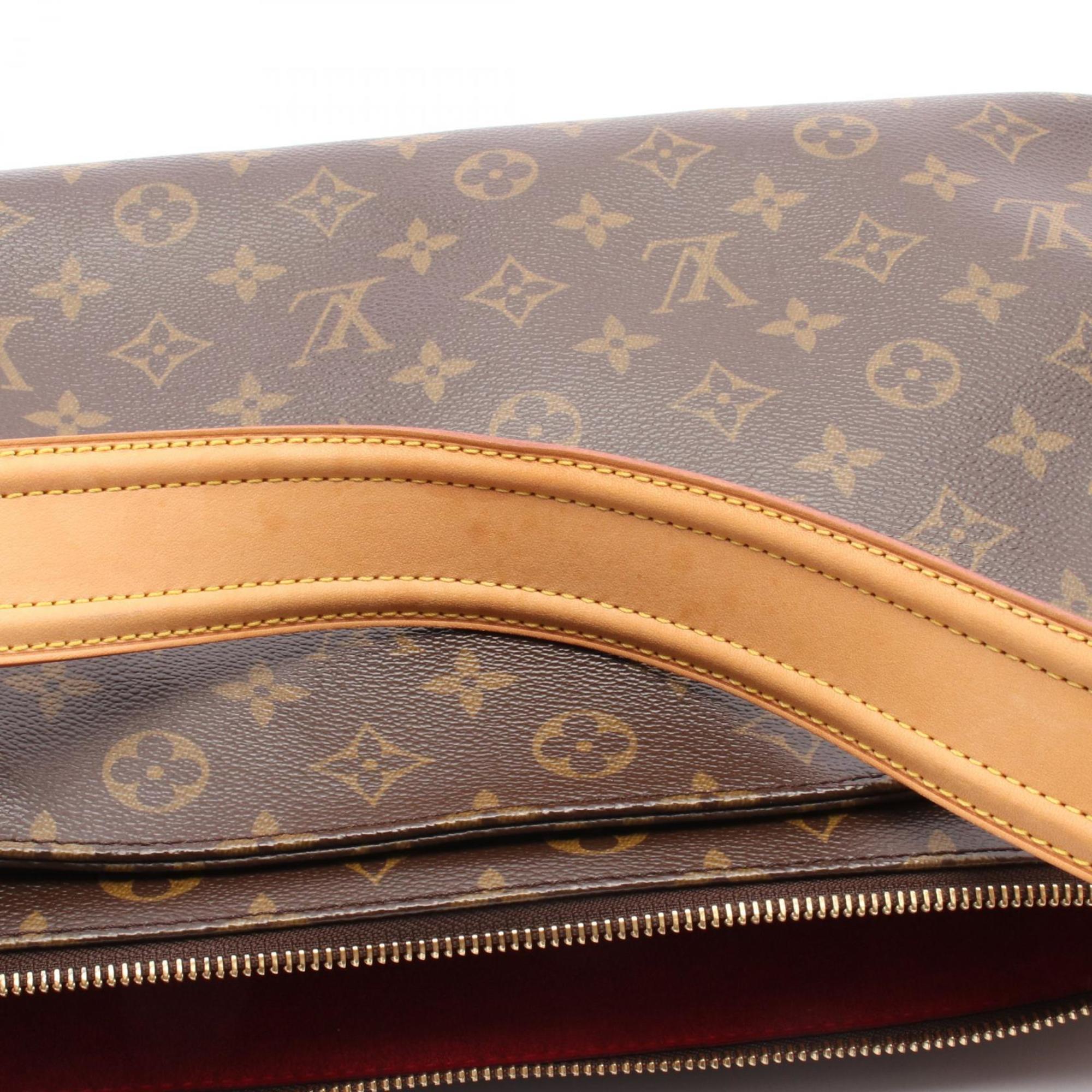 Louis Vuitton Monogram Brown Coated Canvas Leather Shoulder Bag (Pre-Owned)