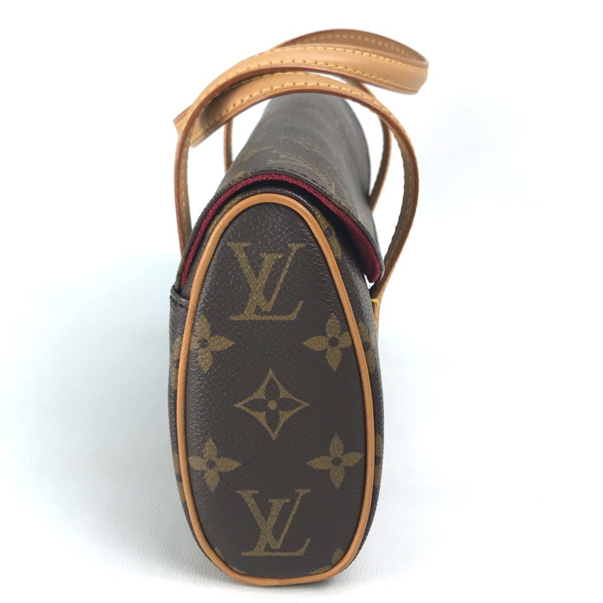 Louis Vuitton Monogram Brown Red Color Monogram Handbag (Pre-Owned)