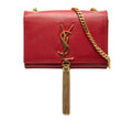 Classic Monogram Tassel Crossbody Bag Leather Small