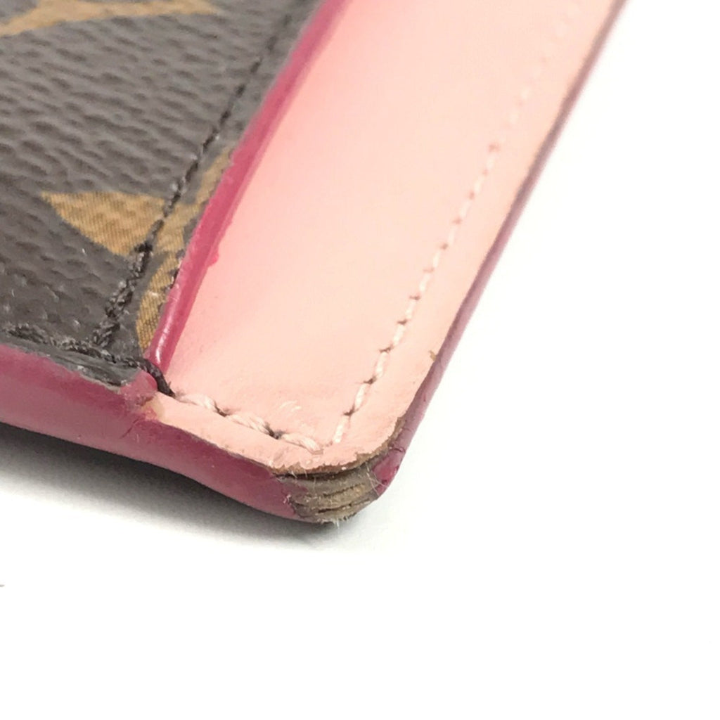 Louis Vuitton Brown Monogram Pink Monogram Coin Purse/Coin Case (Pre-Owned)