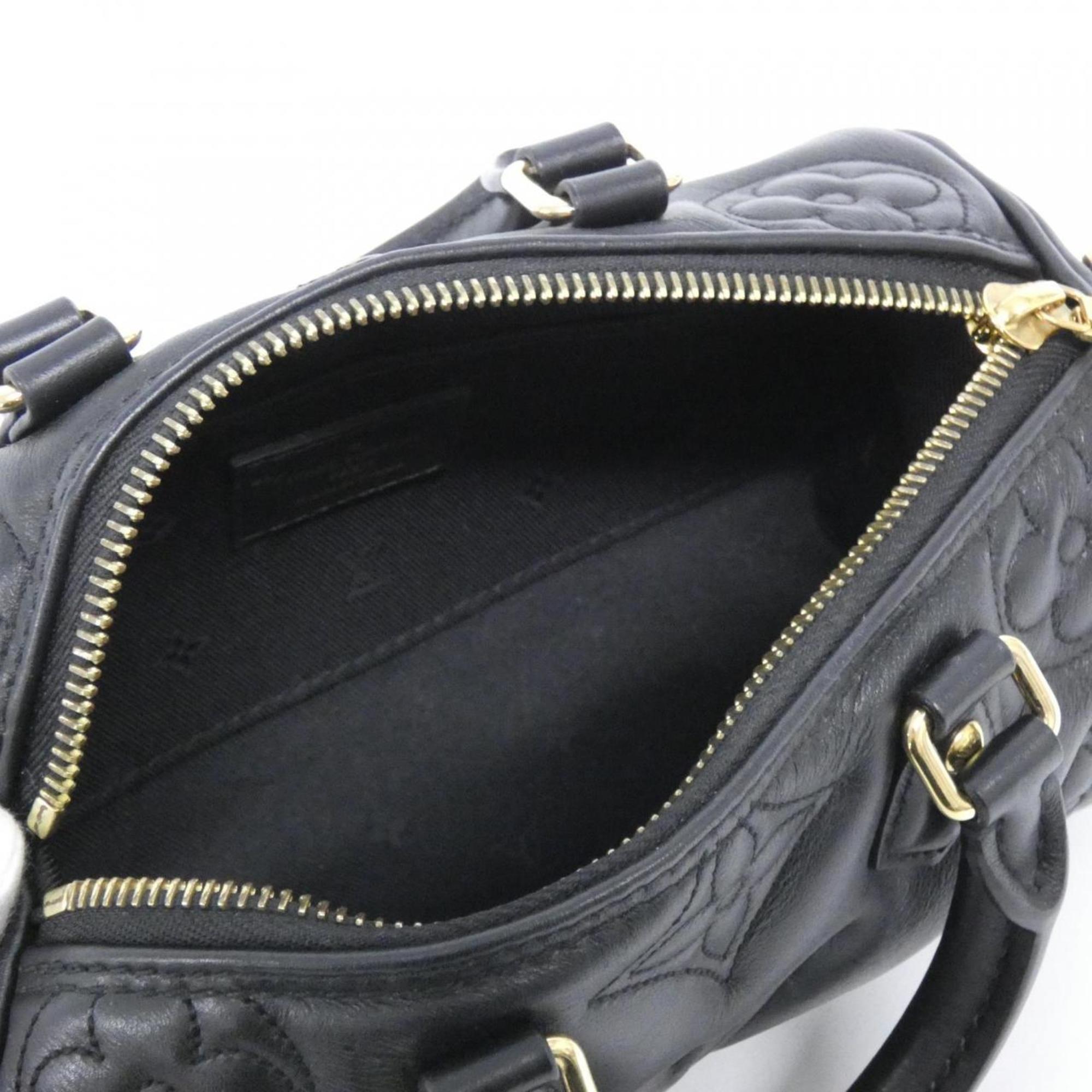 Louis Vuitton Black Leather Shoulder Bag (Pre-Owned)