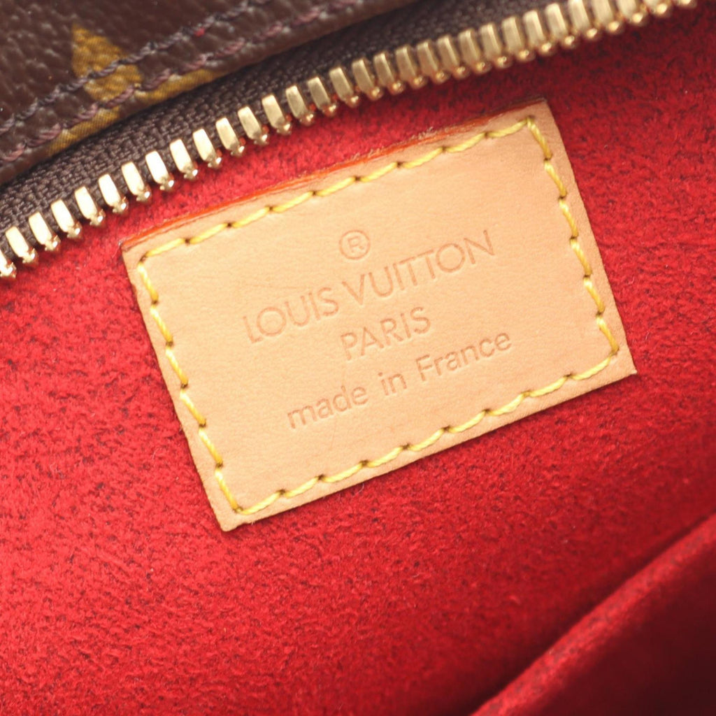 Louis Vuitton Brown Monogram Coated Canvas Leather Handbag (Pre-Owned)