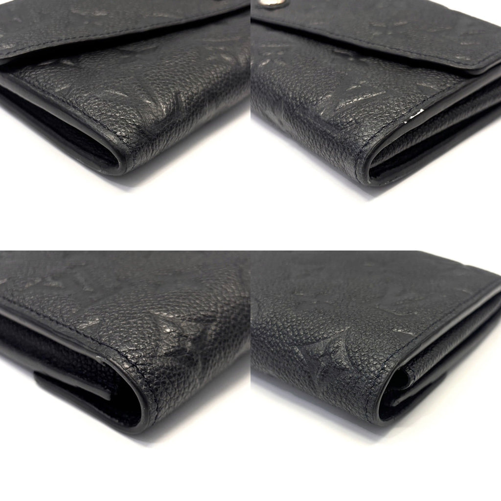 Louis Vuitton Black Infini Monogram Monogram Empreinte Long Wallet (Bi-Fold) (Pre-Owned)