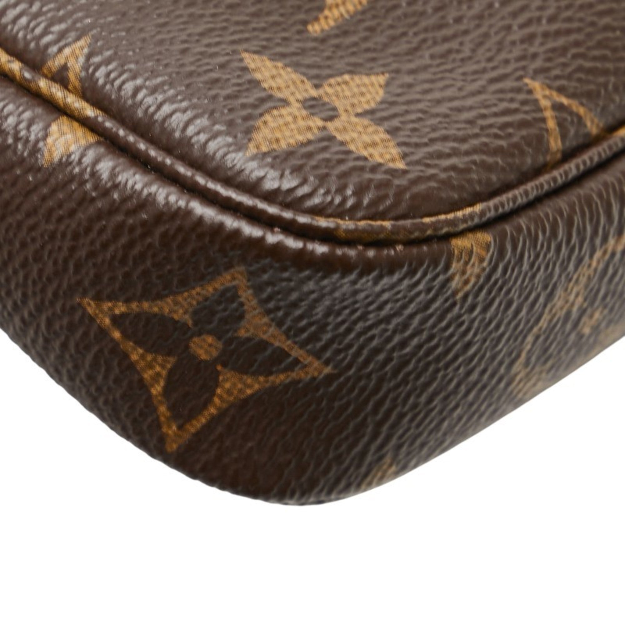 Louis Vuitton Monogram Brown Pvc Leather Pochette (Pre-Owned)