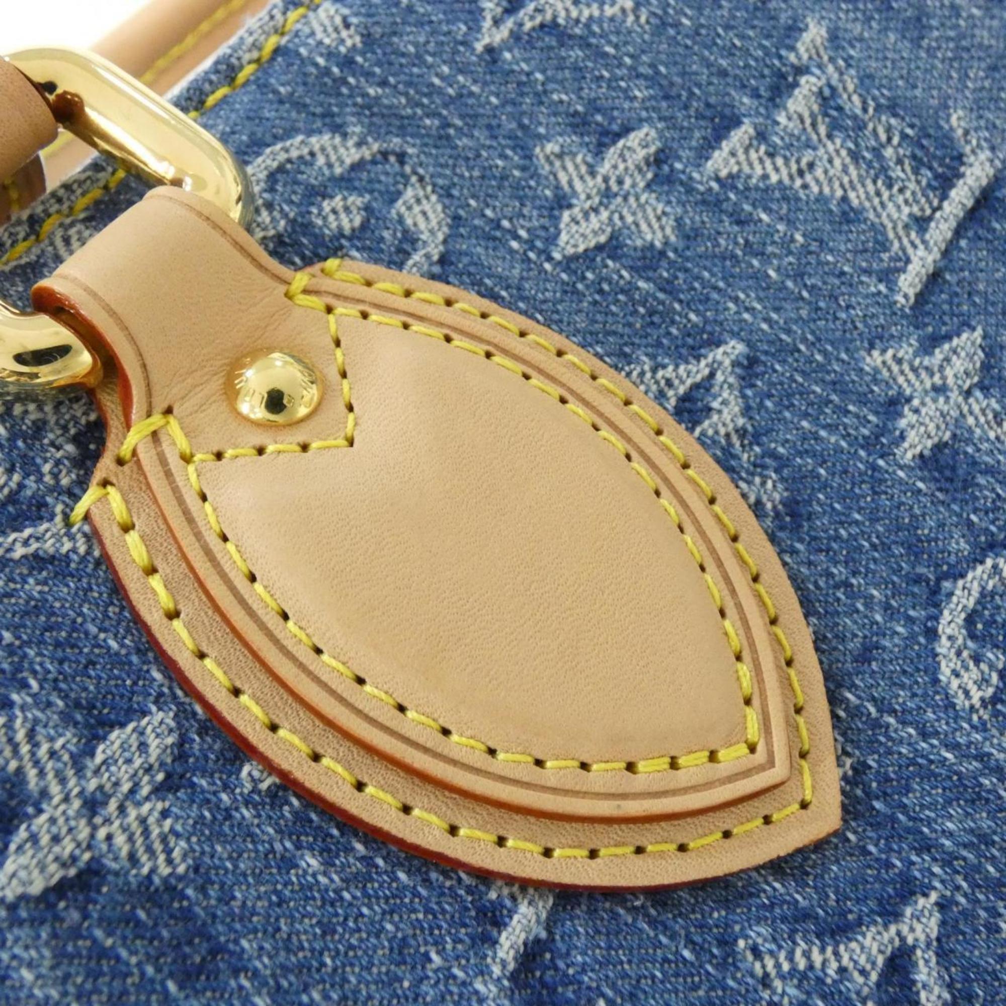 Louis Vuitton Blue Denim Canvas Handbag (Pre-Owned)