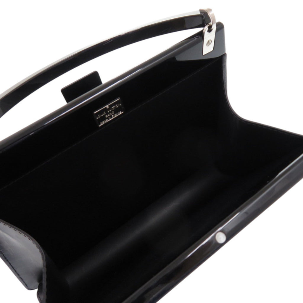 Louis Vuitton Black Plastic Leather Handbag (Pre-Owned)
