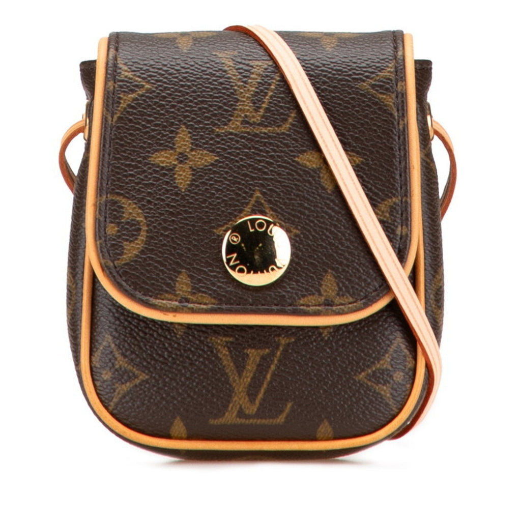 Louis Vuitton Monogram Brown Pvc Leather Pochette Shoulder Bag (Pre-Owned)