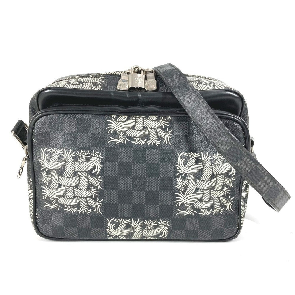 Louis Vuitton Black Damier Graphite Shoulder Bag (Pre-Owned)