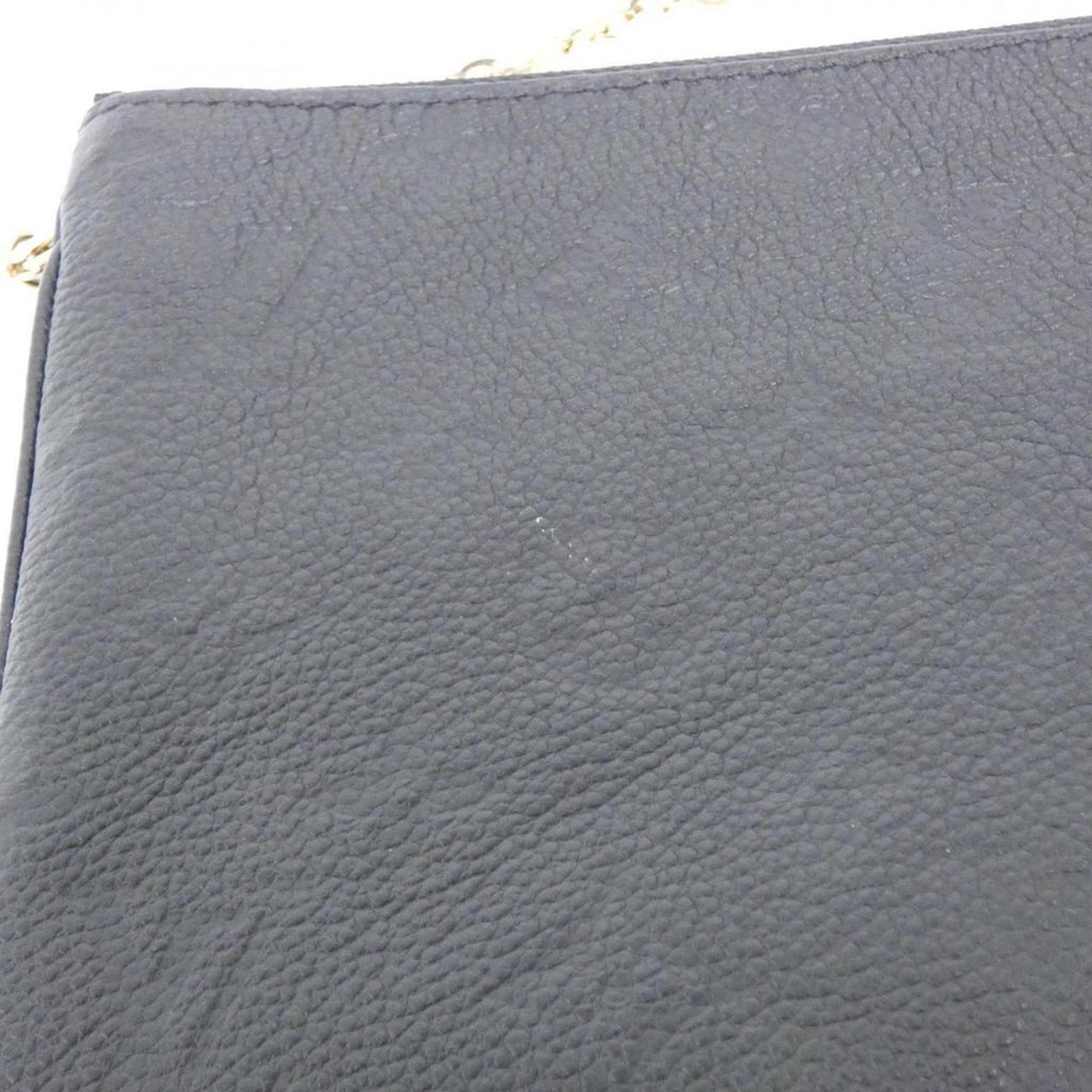 Louis Vuitton Black Leather Pochette Shoulder Bag (Pre-Owned)