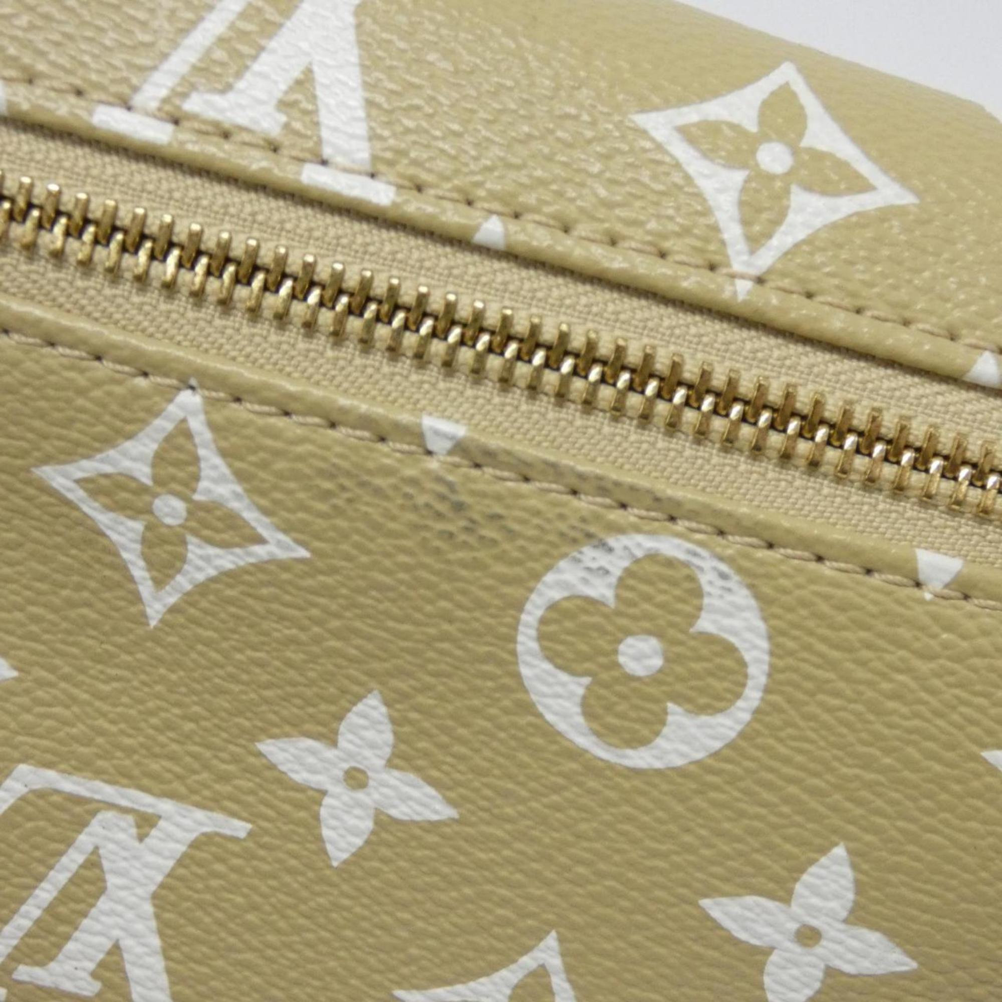 Louis Vuitton Green Khaki Coated Canvas Shoulder Bag (Pre-Owned)
