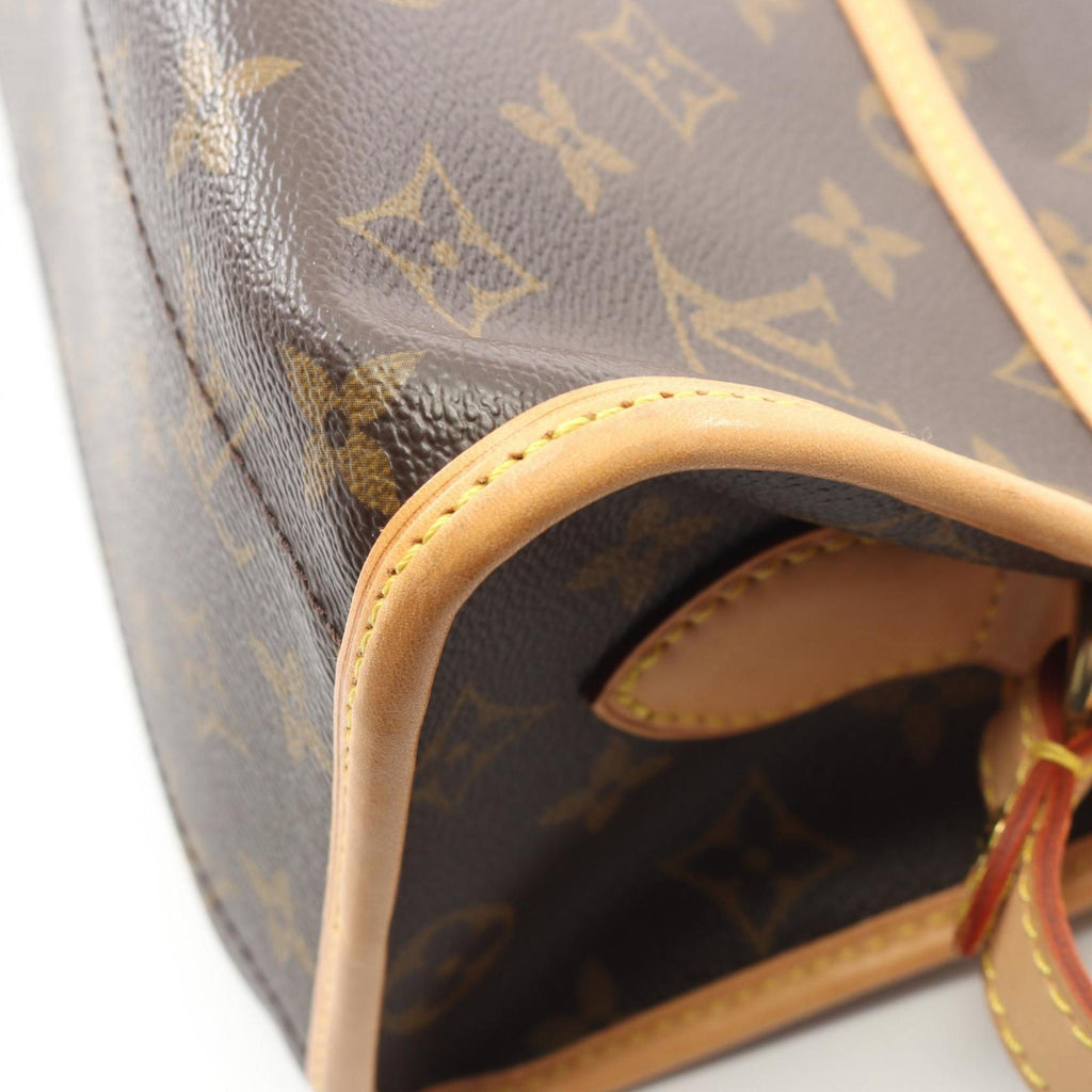 Louis Vuitton Brown Pvc Monogram Coated Canvas Leather Shoulder Bag (Pre-Owned)