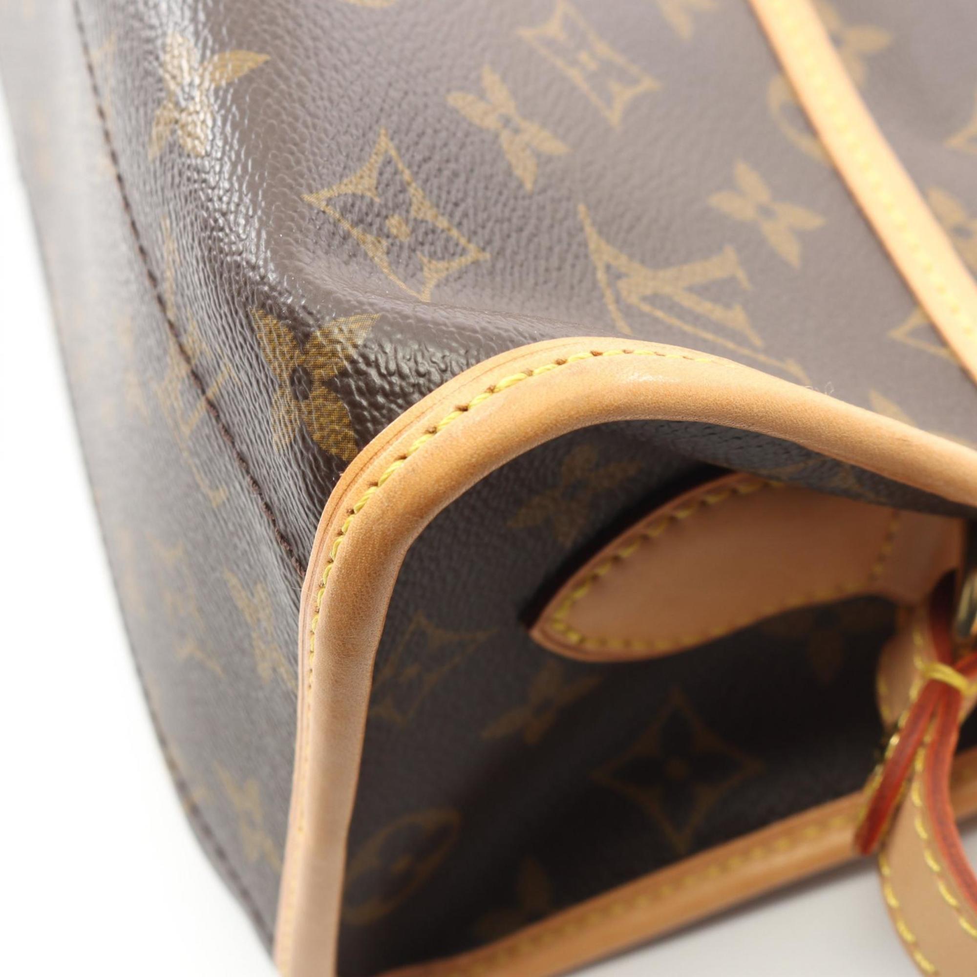 Louis Vuitton Brown Pvc Monogram Coated Canvas Leather Shoulder Bag (Pre-Owned)