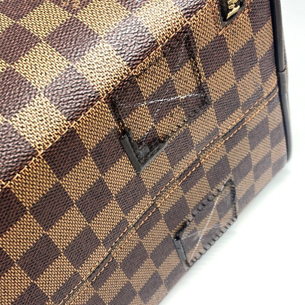Louis Vuitton Brown Damier Canvas Ebene Damier Canvas Boston Bag (Pre-Owned)