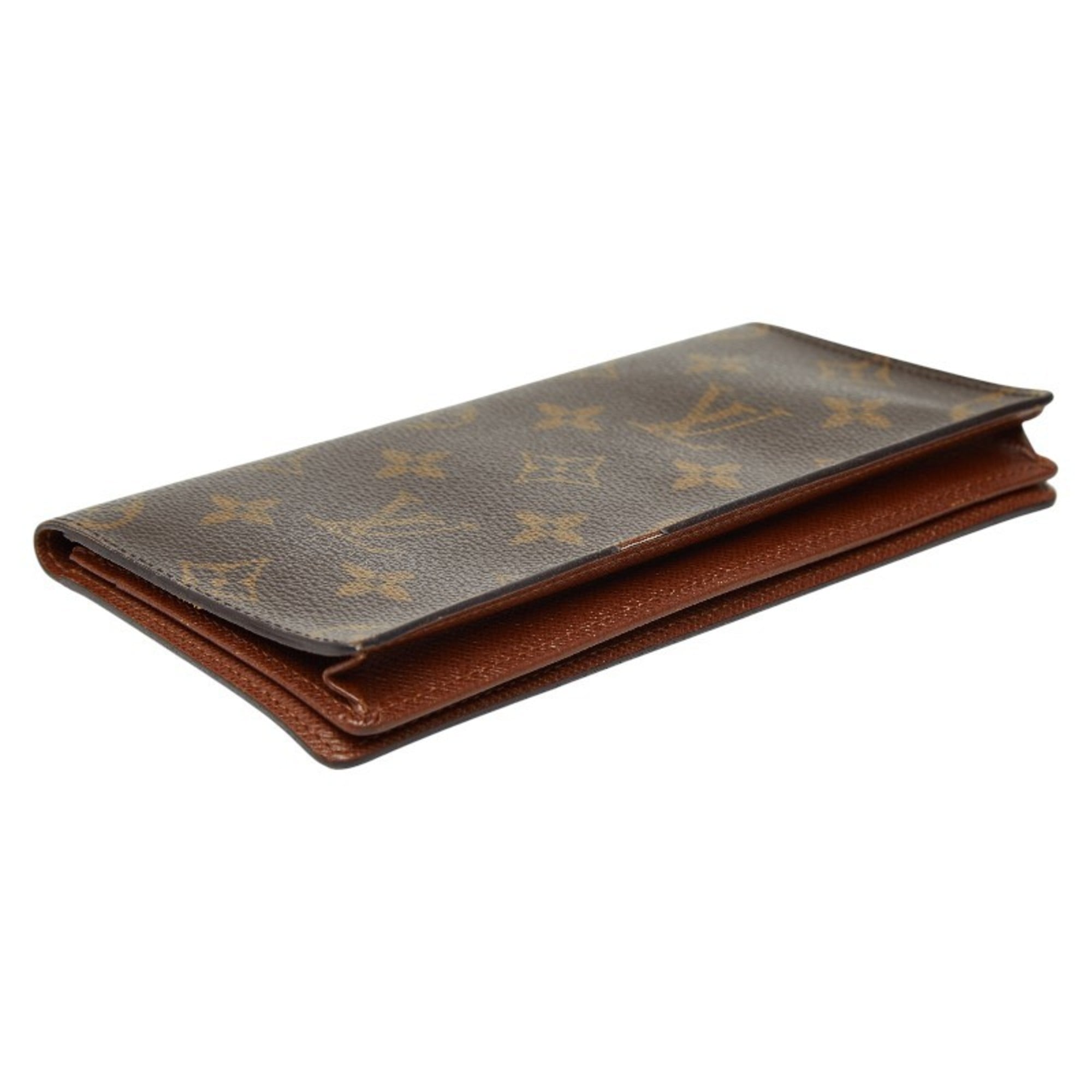 Louis Vuitton Brown Pvc Long Bill Wallet (Bi-Fold) (Pre-Owned)