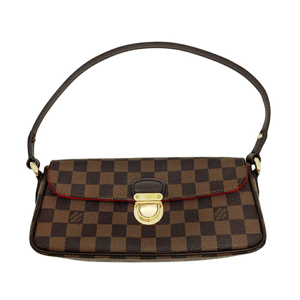 Louis Vuitton Damier Brown Damier Canvas Ebene Galle Leather Shoulder Bag (Pre-Owned)