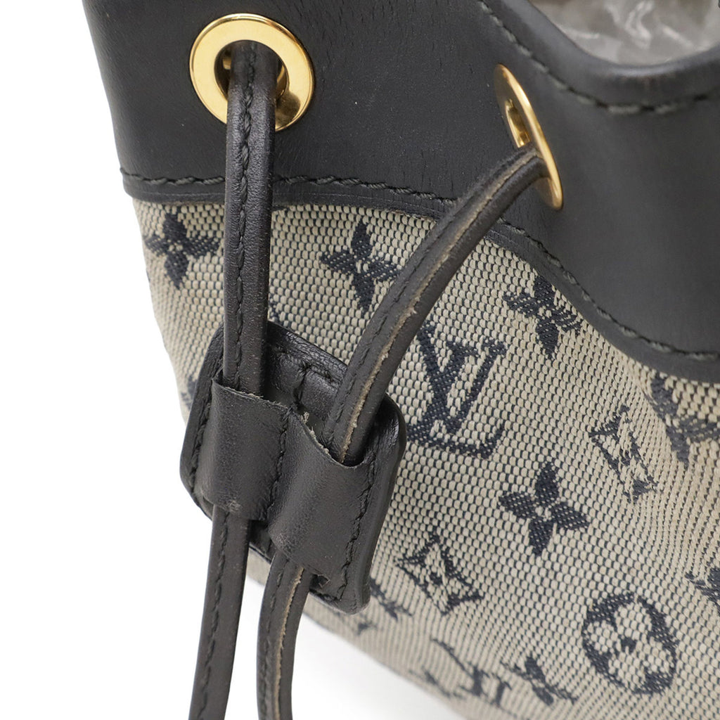 Louis Vuitton Blue Monogram Mini Leather Handbag Shoulder Bag (Pre-Owned)