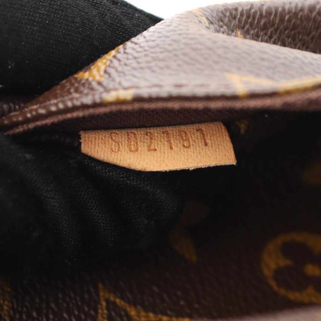 Louis Vuitton Brown Coated Canvas Leather Shoulder Bag (Pre-Owned)