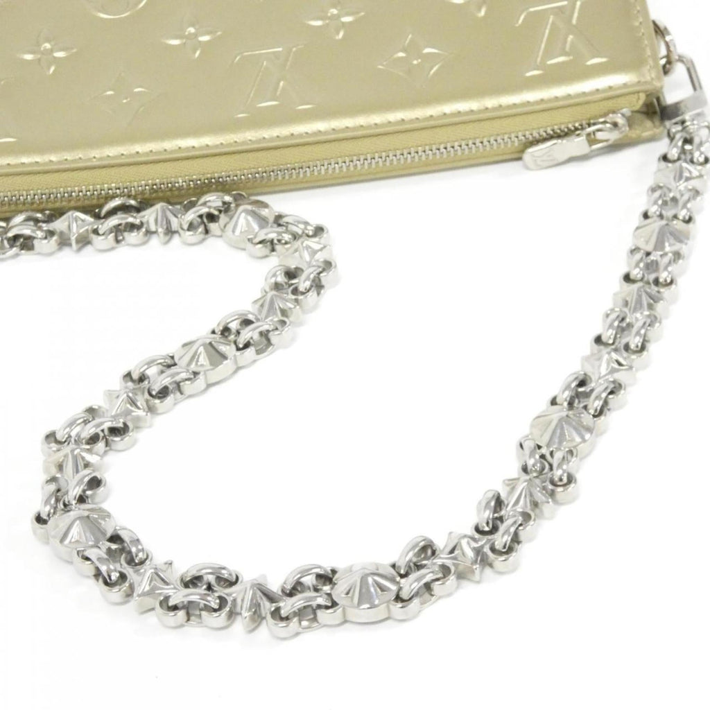 Louis Vuitton Gold Leather Pochette Shoulder Bag (Pre-Owned)