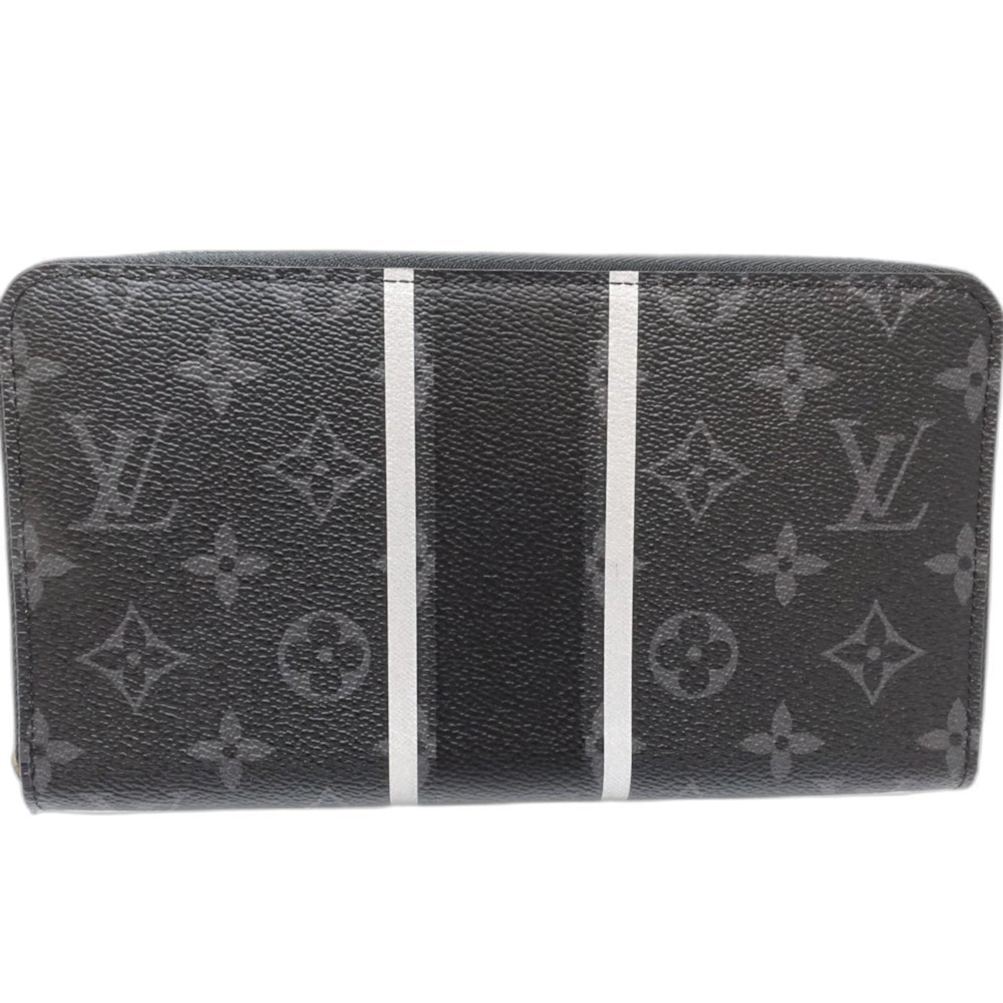 Louis Vuitton Monogram Eclipse Noir Monogram Eclipse Long Wallet (Bi-Fold) (Pre-Owned)