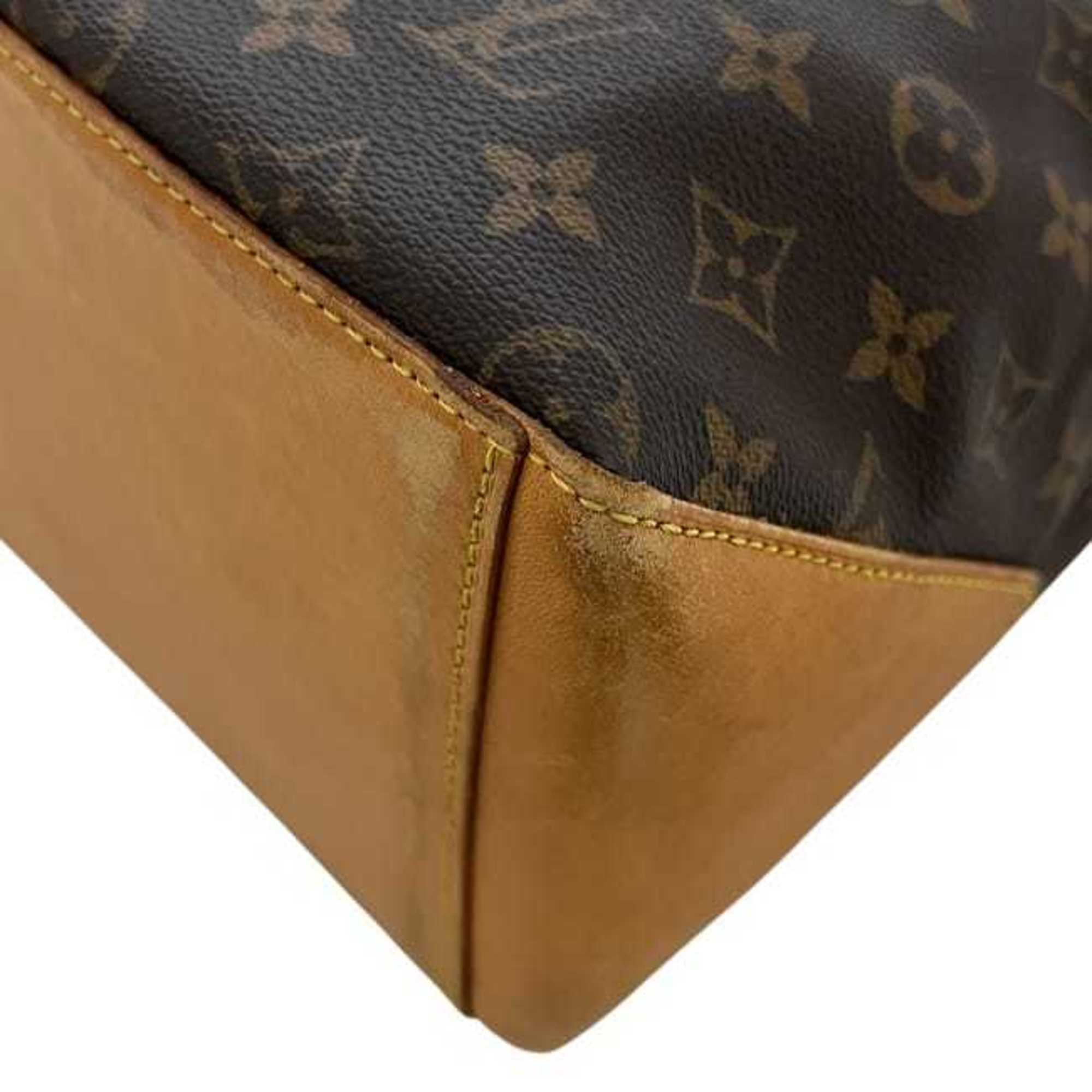 Louis Vuitton Monogram Brown Monogram Leather Tote Bag (Pre-Owned)