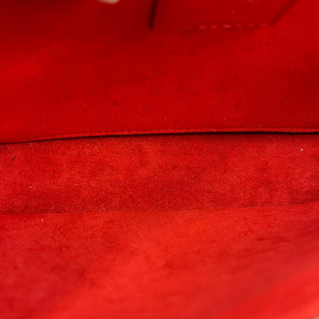 Louis Vuitton Red Color Leather Handbag Shoulder Bag (Pre-Owned)