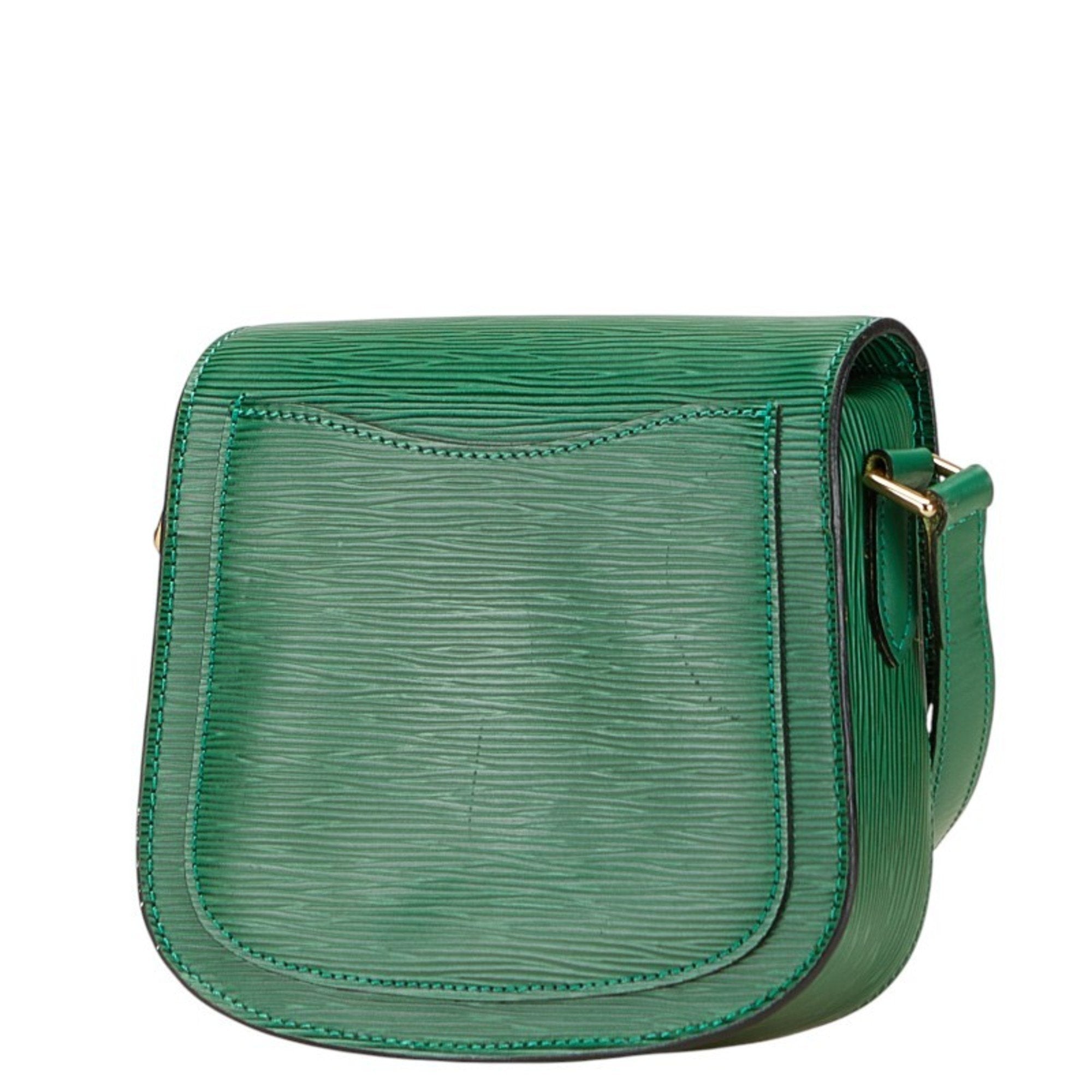 Louis Vuitton Epi Borneo Green Leather Shoulder Bag (Pre-Owned)