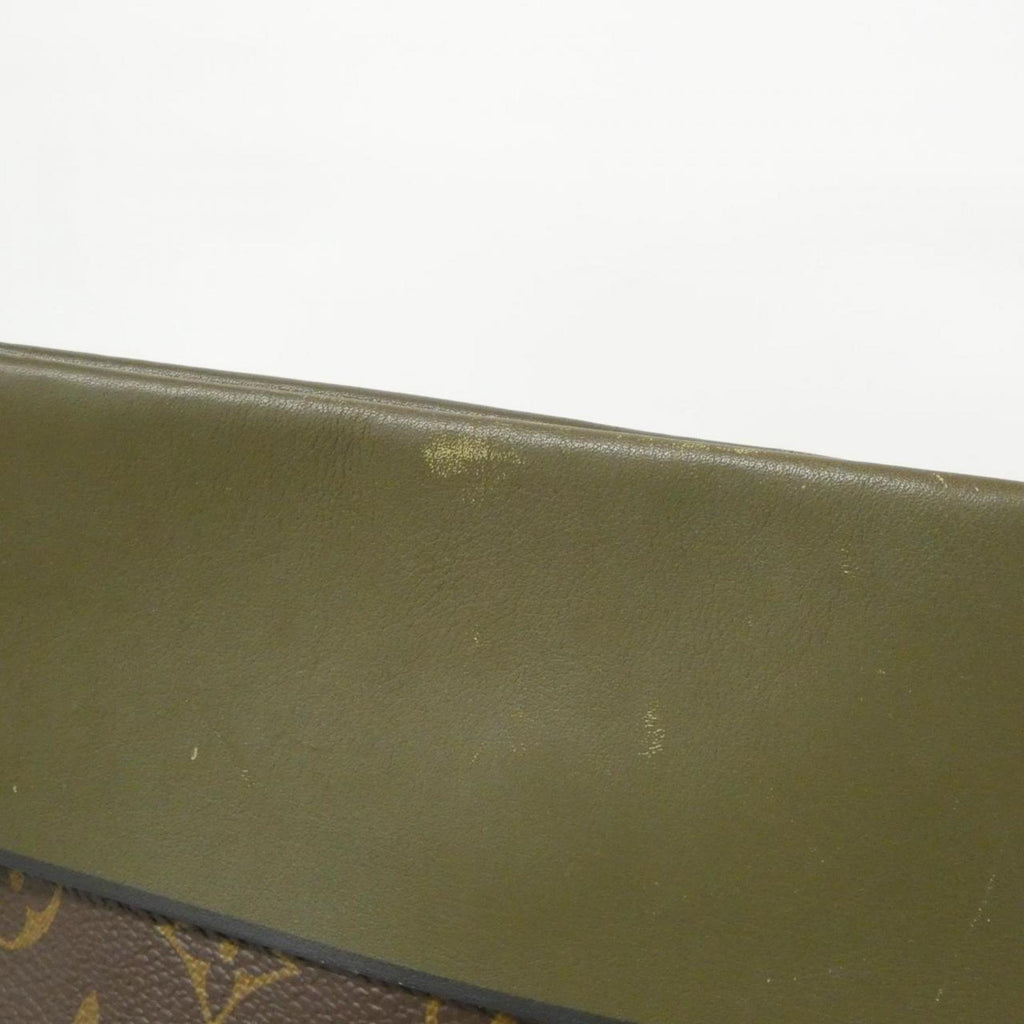 Louis Vuitton Brown Khaki Coated Canvas Shoulder Bag (Pre-Owned)