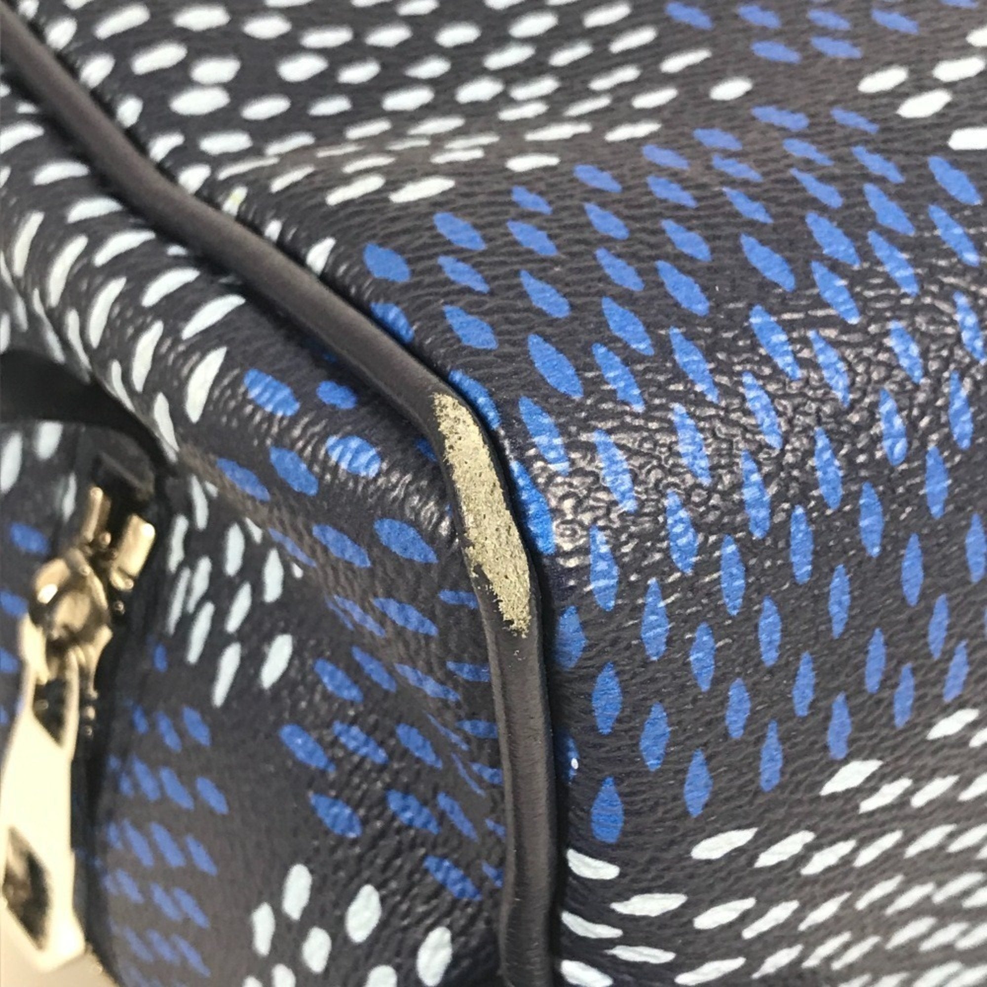Louis Vuitton Blue Damier Canvas Clutch Bag (Pre-Owned)