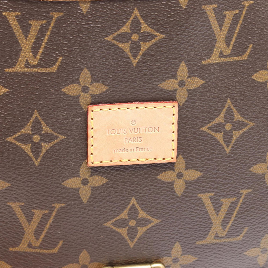 Louis Vuitton Brown Coated Canvas Leather Shoulder Bag (Pre-Owned)