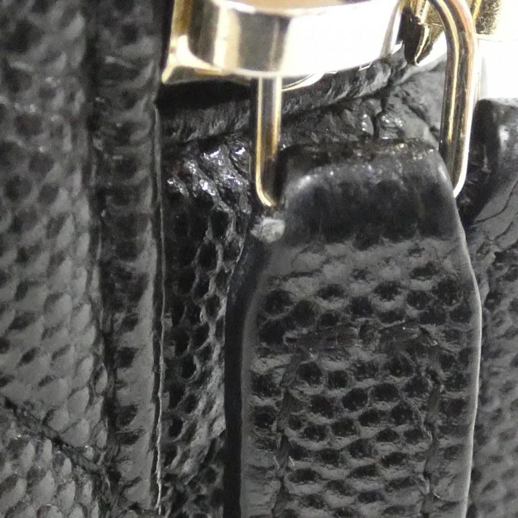 Vertical Classic Vanity Case with Chain Quilted Caviar Small