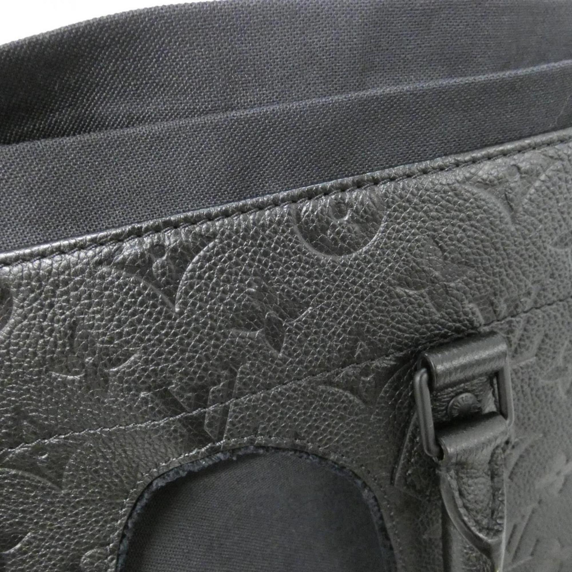 Louis Vuitton Black Leather Handbag (Pre-Owned)