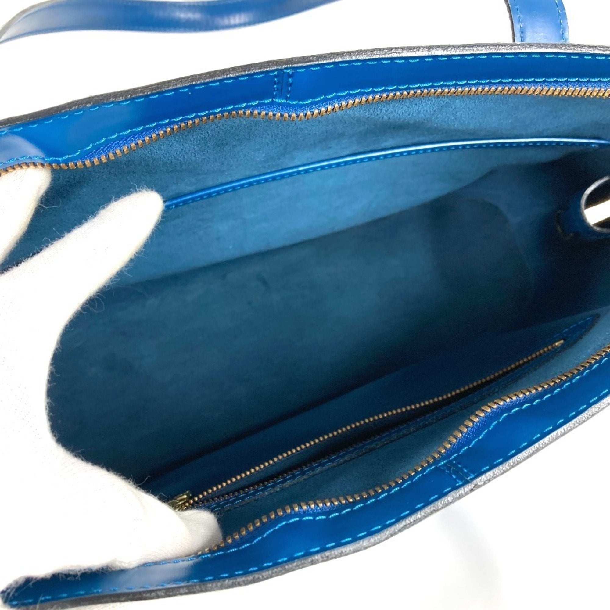 Louis Vuitton Blue Toledo Blue Epi Leather Shoulder Bag Tote Bag (Pre-Owned)