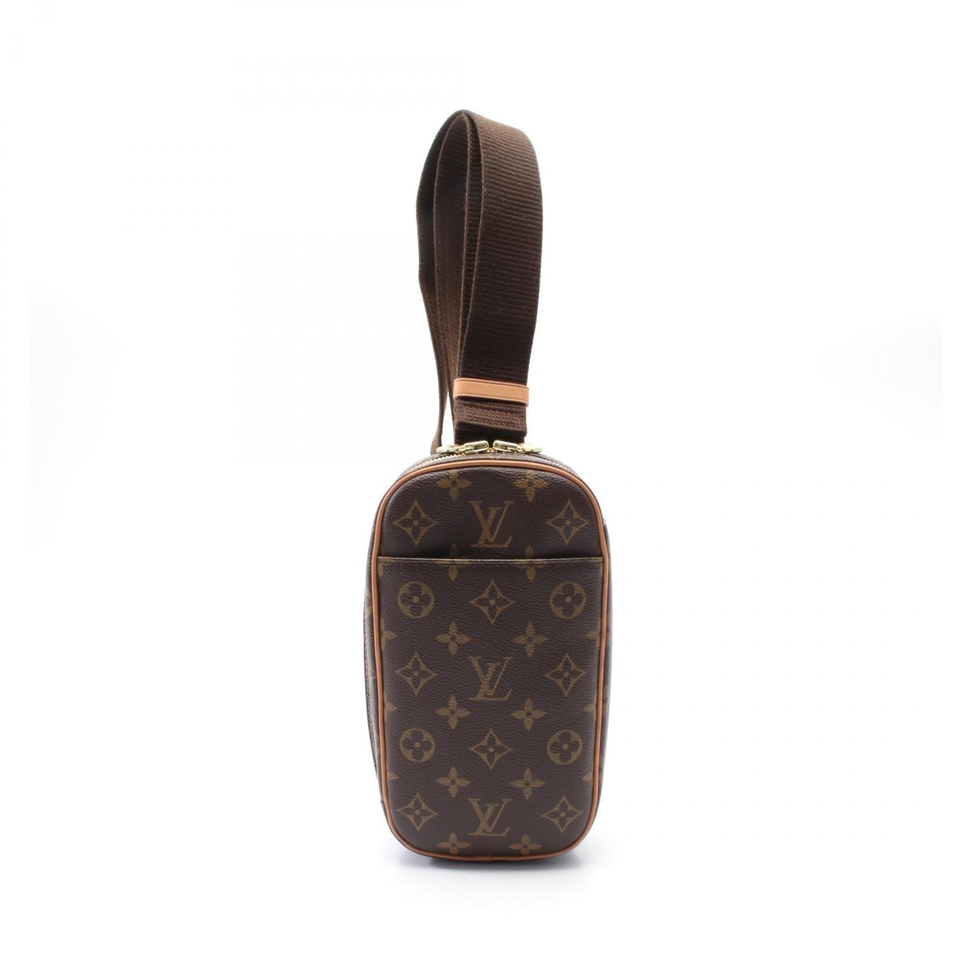 Louis Vuitton Brown Coated Canvas Leather Fanny Pack (Pre-Owned)