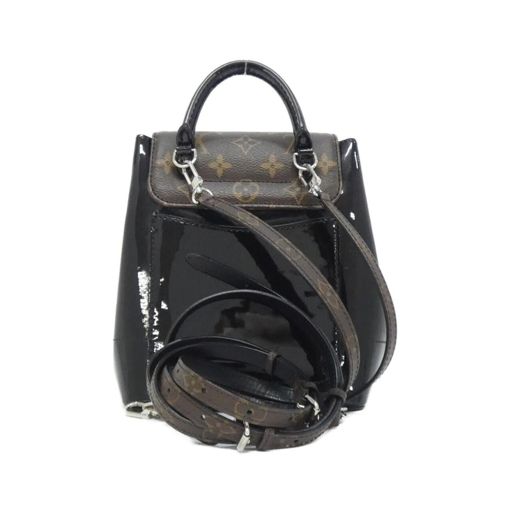 Louis Vuitton Monogram Vernis Black Coated Canvas Leather Backpack (Pre-Owned)