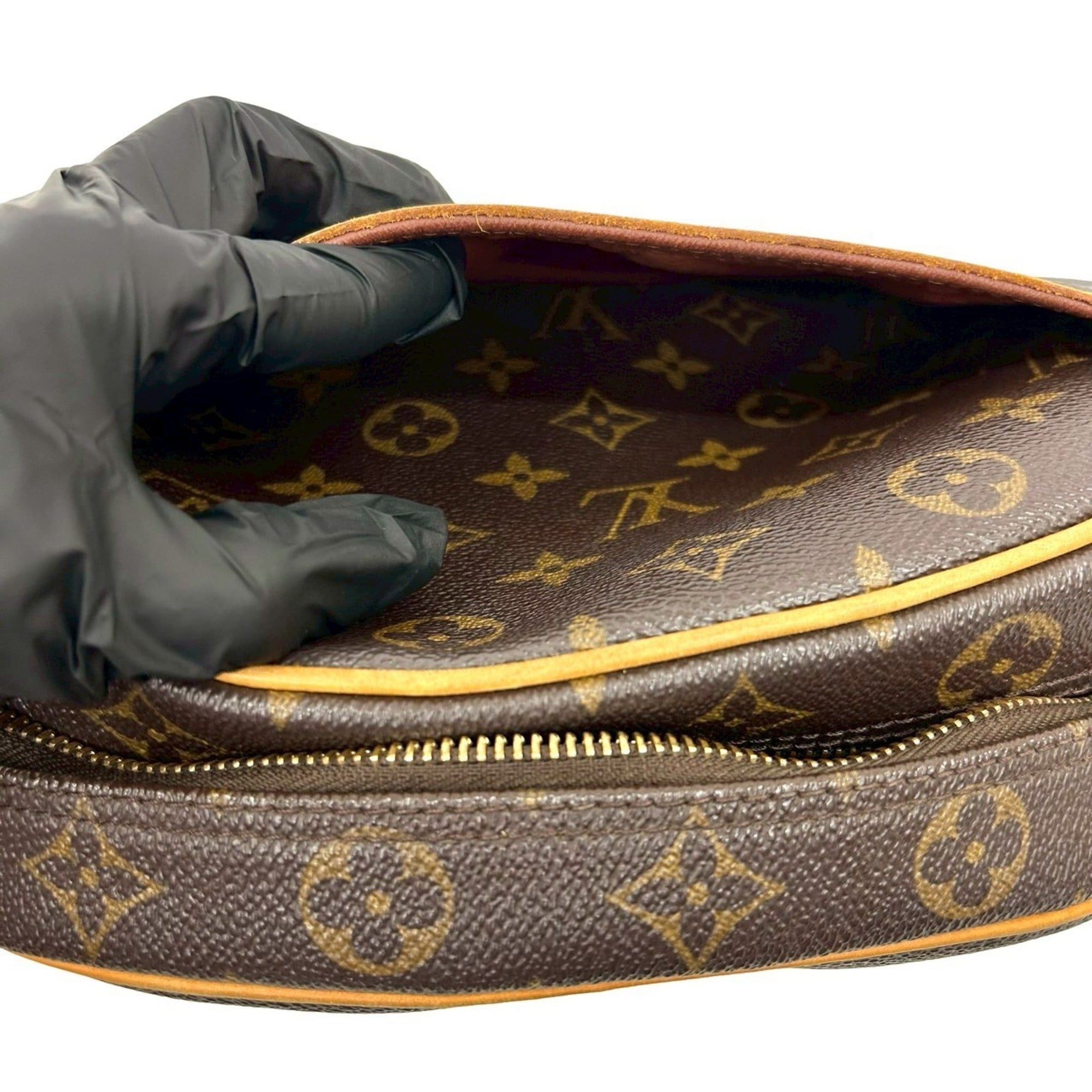Louis Vuitton Brown Leather Pvc Pochette Shoulder Bag (Pre-Owned)